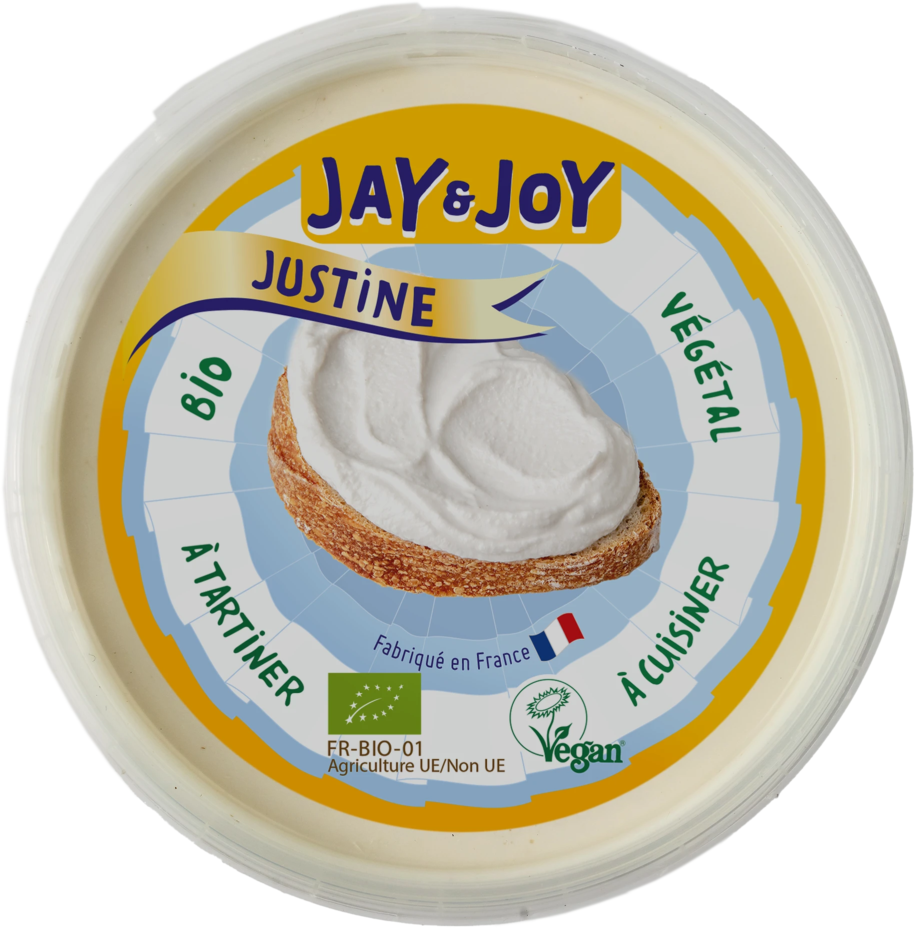 Vue packaging Justine